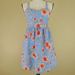 BOG Blue Floral Skater Sundress